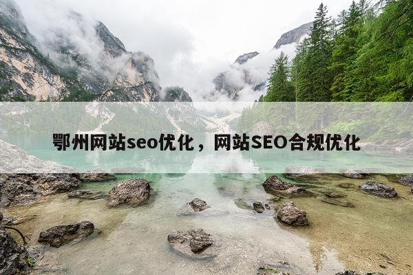 鄂州网站seo优化，网站SEO合规优化