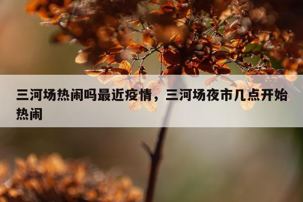 三河场热闹吗最近疫情，三河场夜市几点开始热闹