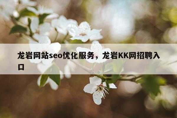 龙岩网站seo优化服务，龙岩KK网招聘入口