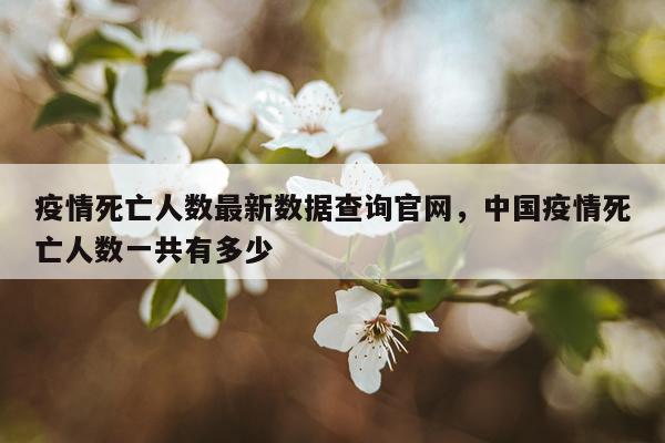 疫情死亡人数最新数据查询官网，中国疫情死亡人数一共有多少