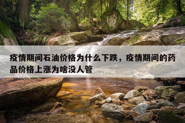 疫情期间石油价格为什么下跌，疫情期间的药品价格上涨为啥没人管