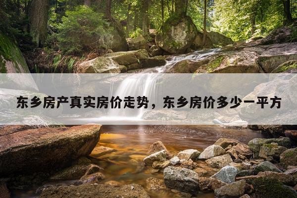东乡房产真实房价走势，东乡房价多少一平方
