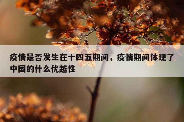 疫情是否发生在十四五期间，疫情期间体现了中国的什么优越性