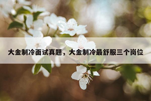 大金制冷面试真题，大金制冷最舒服三个岗位