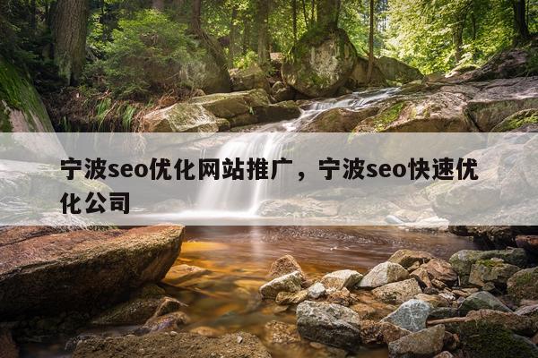 宁波seo优化网站推广，宁波seo快速优化公司