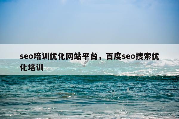seo培训优化网站平台，百度seo搜索优化培训