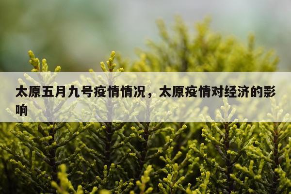 太原五月九号疫情情况，太原疫情对经济的影响