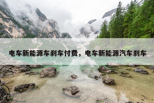 电车新能源车刹车付费，电车新能源汽车刹车