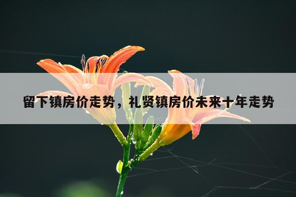 留下镇房价走势，礼贤镇房价未来十年走势