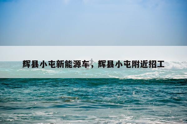 辉县小屯新能源车，辉县小屯附近招工