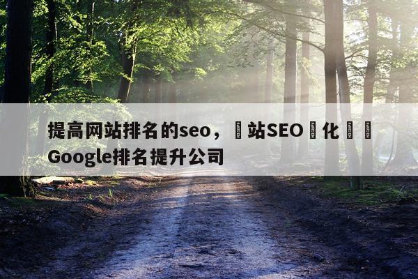 提高网站排名的seo，網站SEO優化專業Google排名提升公司