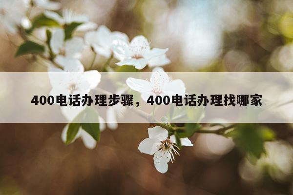 400电话办理步骤，400电话办理找哪家