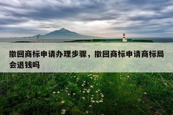 撤回商标申请办理步骤,撤回商标申请商标局会退钱吗
