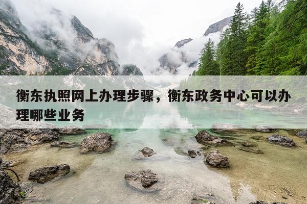 衡东执照网上办理步骤,衡东政务中心可以办理哪些业务