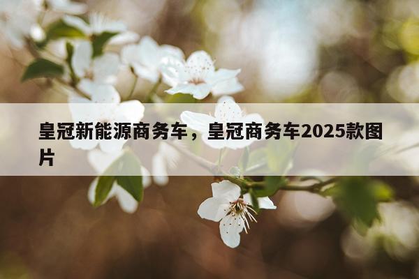 皇冠新能源商务车,皇冠商务车2025款图片