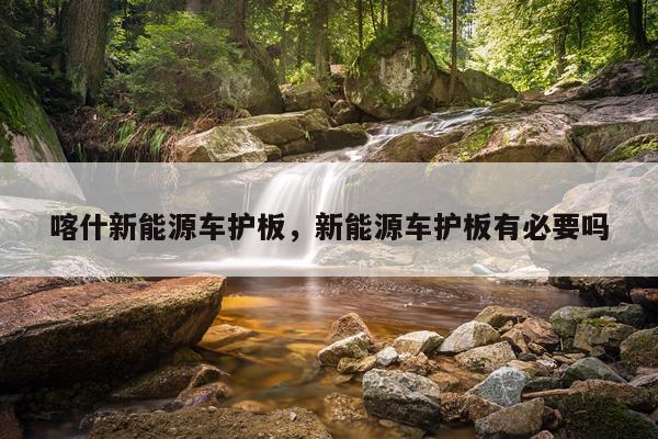 喀什新能源车护板,新能源车护板有必要吗